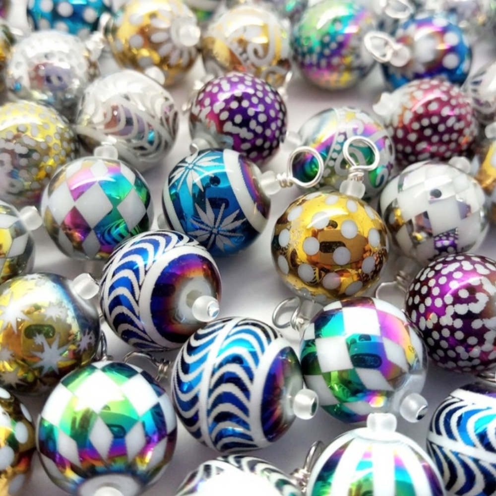 Mini Glass Bead Ornaments